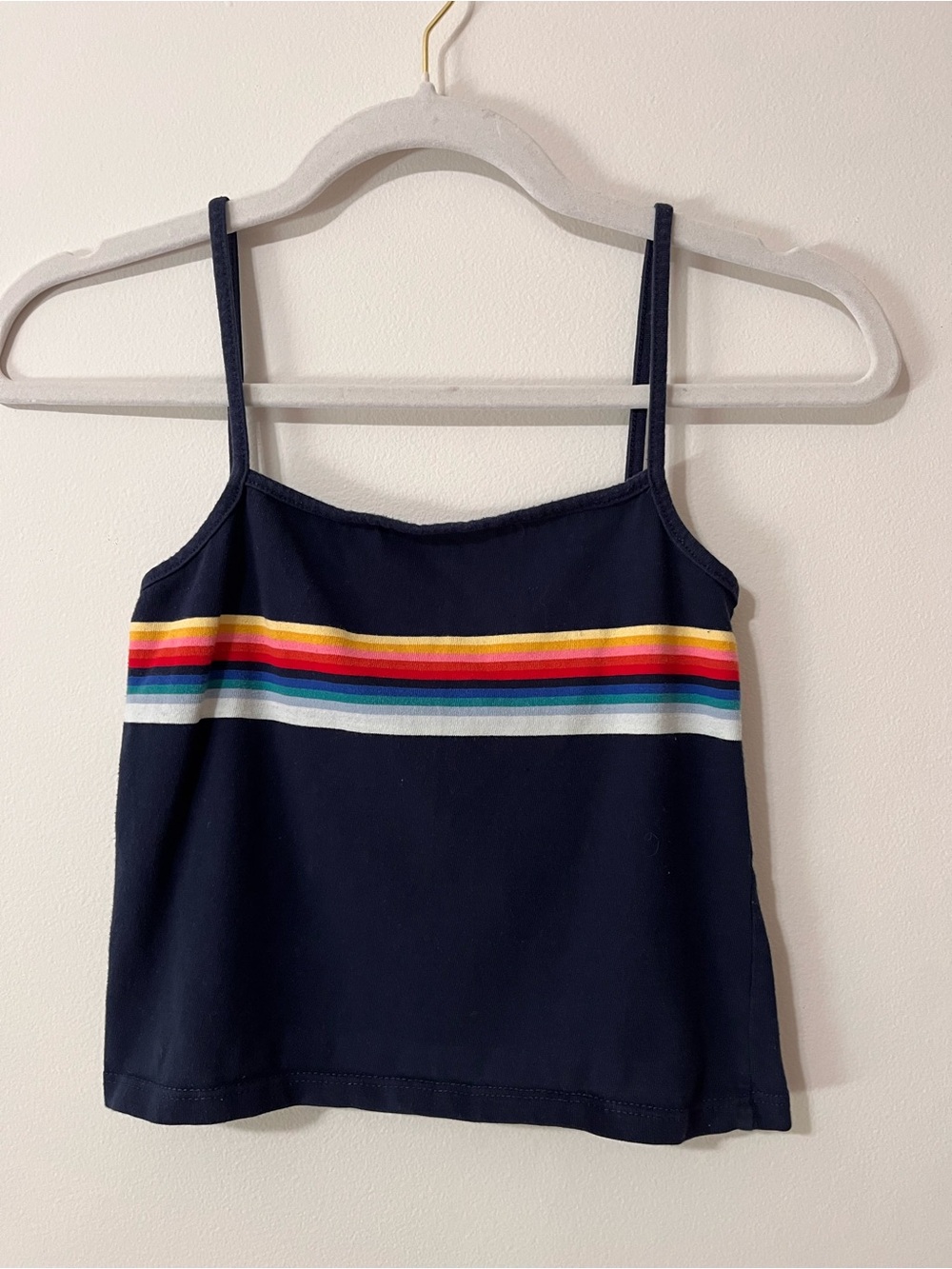 BRANDY MELVILLE Vintage Navy Color Stripe Tank Top Shirt One Size EUC